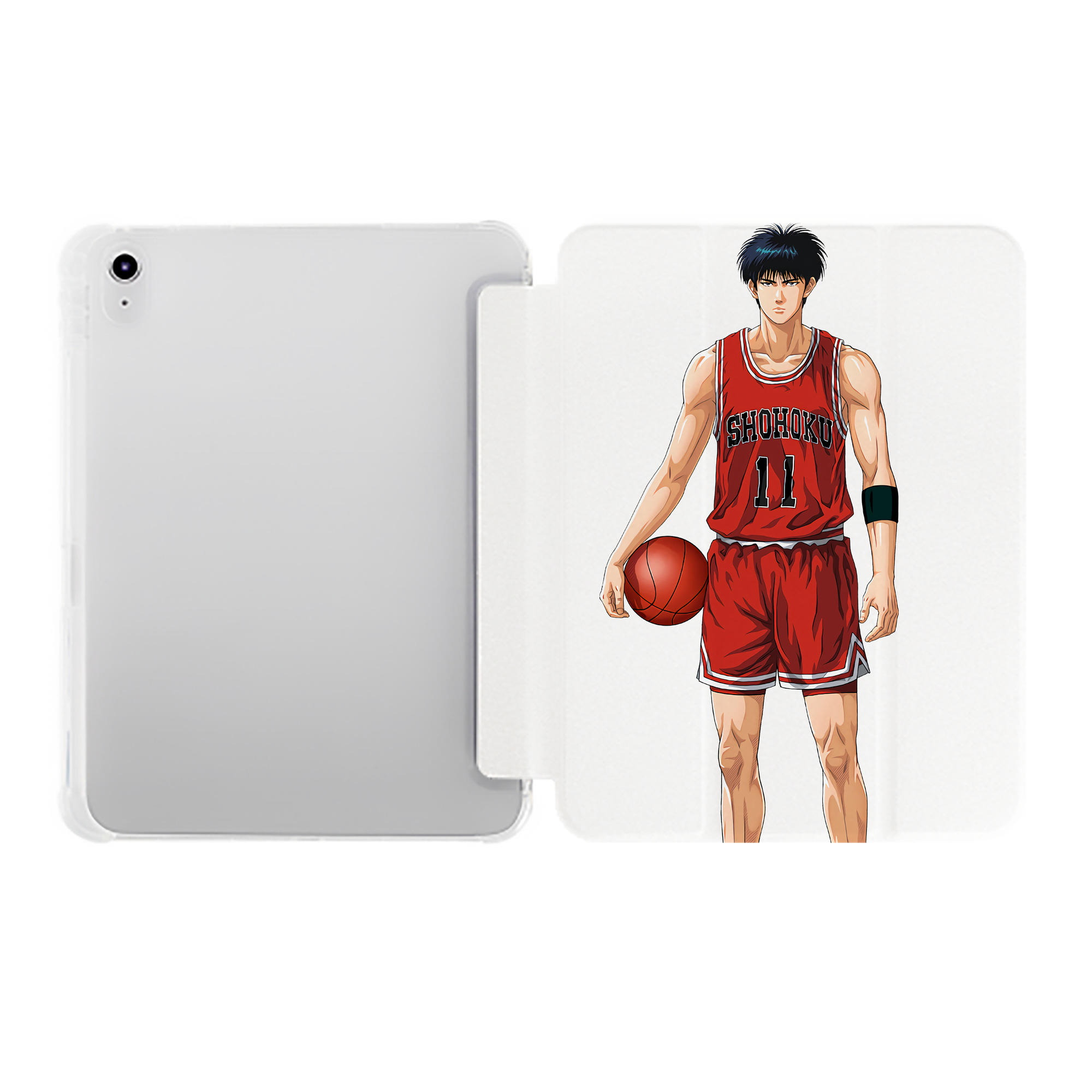 （画像用） SLAM DUNK／スラムダンク IPad ケース ペン収納付き 三つ折りスタンド PUレザー×シリコン 対応機種9.5/10.5/10.9インチ